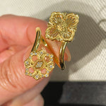 Bucellati - Inspired Double Blossom Open Ring - floysun