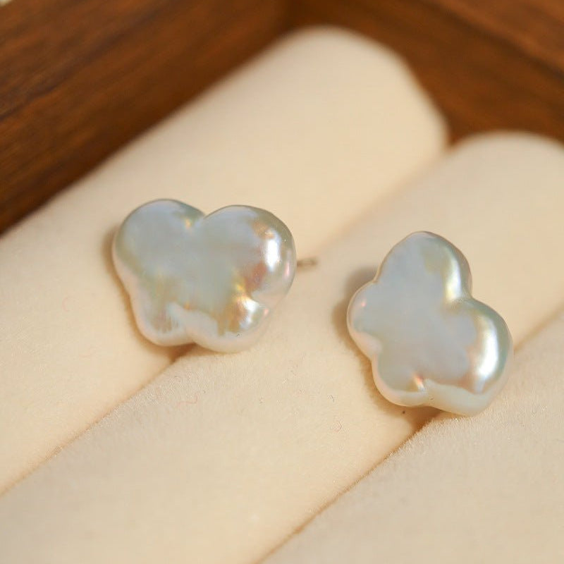 Butterfly Freshwater Pearl Stud Earrings - floysun
