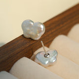 Butterfly Freshwater Pearl Stud Earrings - floysun