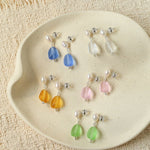 Candy Color Pearl & Glass Earrings - floysun
