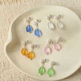 Candy Color Pearl & Glass Earrings - floysun