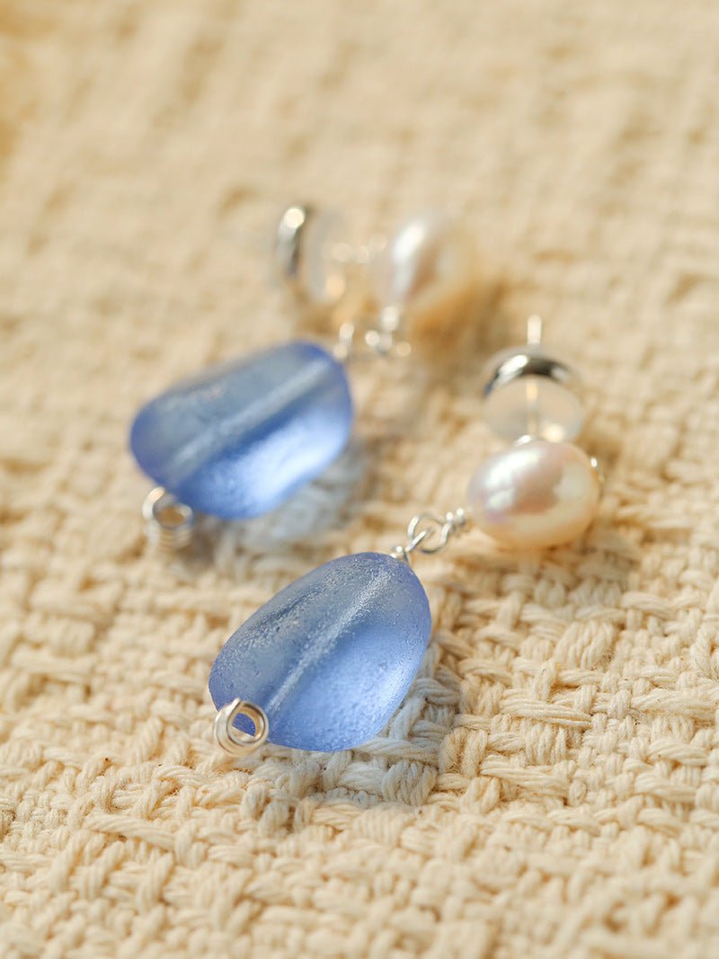 Candy Color Pearl & Glass Earrings - floysun