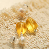 Candy Color Pearl & Glass Earrings - floysun