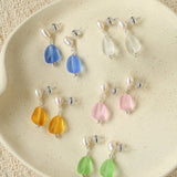 Candy Color Pearl & Glass Earrings - floysun