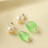 Candy Color Pearl & Glass Earrings - floysun