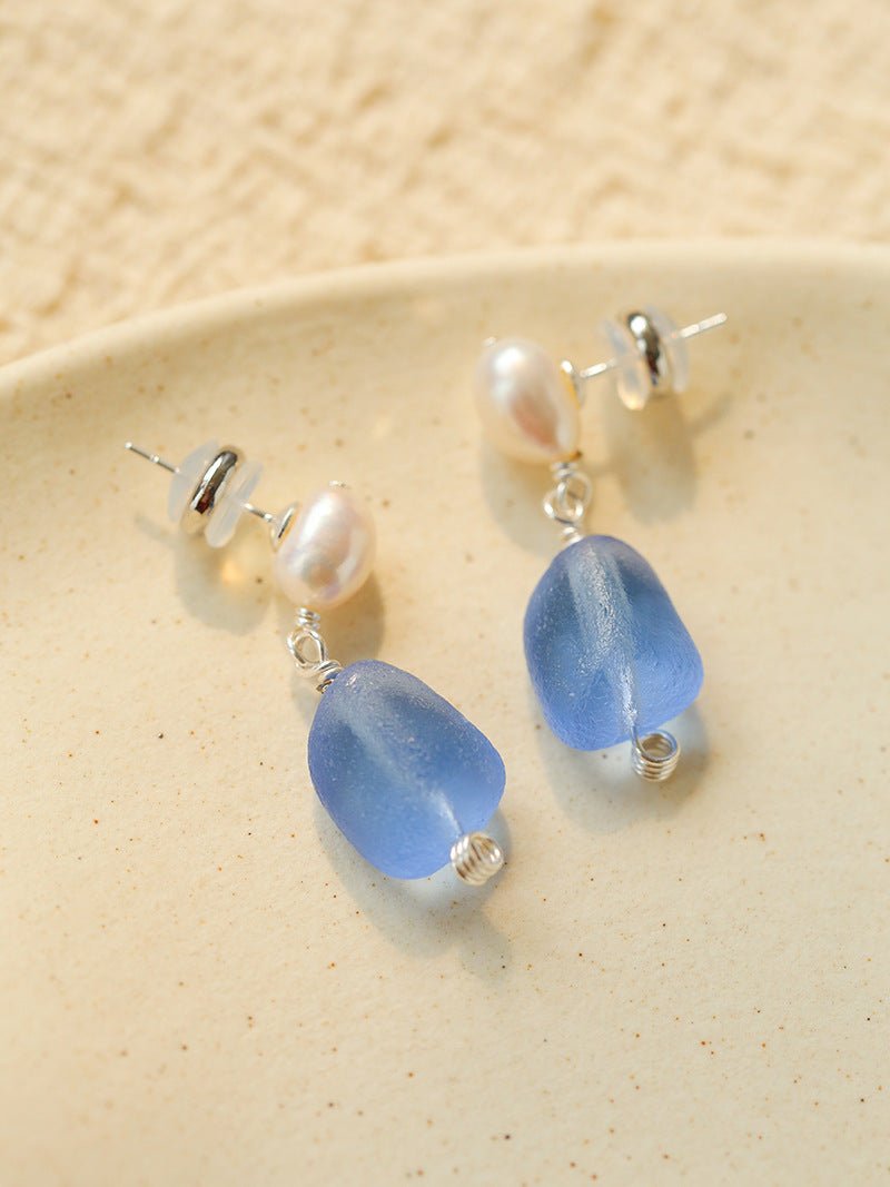 Candy Color Pearl & Glass Earrings - floysun