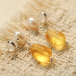 Candy Color Pearl & Glass Earrings - floysun