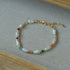 Candy - Colored Gemstone and Popcorn Pearl Beaded Bracelet - floysun