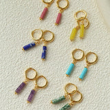 Candy Gemstone Drop Earrings - floysun