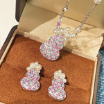 Candy Pearl Gourd Necklace – 925 Sterling Silver with Swarovski Pearls - floysun
