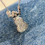 Candy Pearl Gourd Necklace – 925 Sterling Silver with Swarovski Pearls - floysun