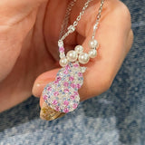 Candy Pearl Gourd Necklace – 925 Sterling Silver with Swarovski Pearls - floysun