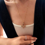 Candy Sorbet Elastic Ring | Natural Gemstone Double - Row Beaded Band - floysun