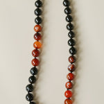 Caramel Gradient Agate Necklace with Magnetic Clasp - floysun
