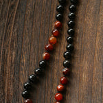 Caramel Gradient Agate Necklace with Magnetic Clasp - floysun