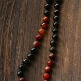 Caramel Gradient Agate Necklace with Magnetic Clasp - floysun