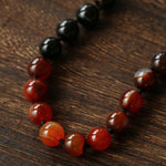 Caramel Gradient Agate Necklace with Magnetic Clasp - floysun
