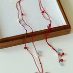 Carousel Pony Red Cord Necklace Horse Pendant - floysun