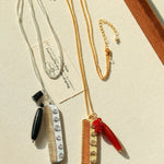 Carved Agate Comb Pendant Necklace - floysun