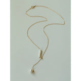 Y-chain Pearl Pendant Necklace