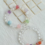 Celestia Radiance · Rainbow Multigem Clear Quartz Energy Bracelet - floysun
