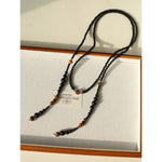 Celestial Black Agate & Tiger’s Eye Long Necklace - floysun