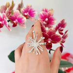 Celestial Firework Burst Open Ring - floysun