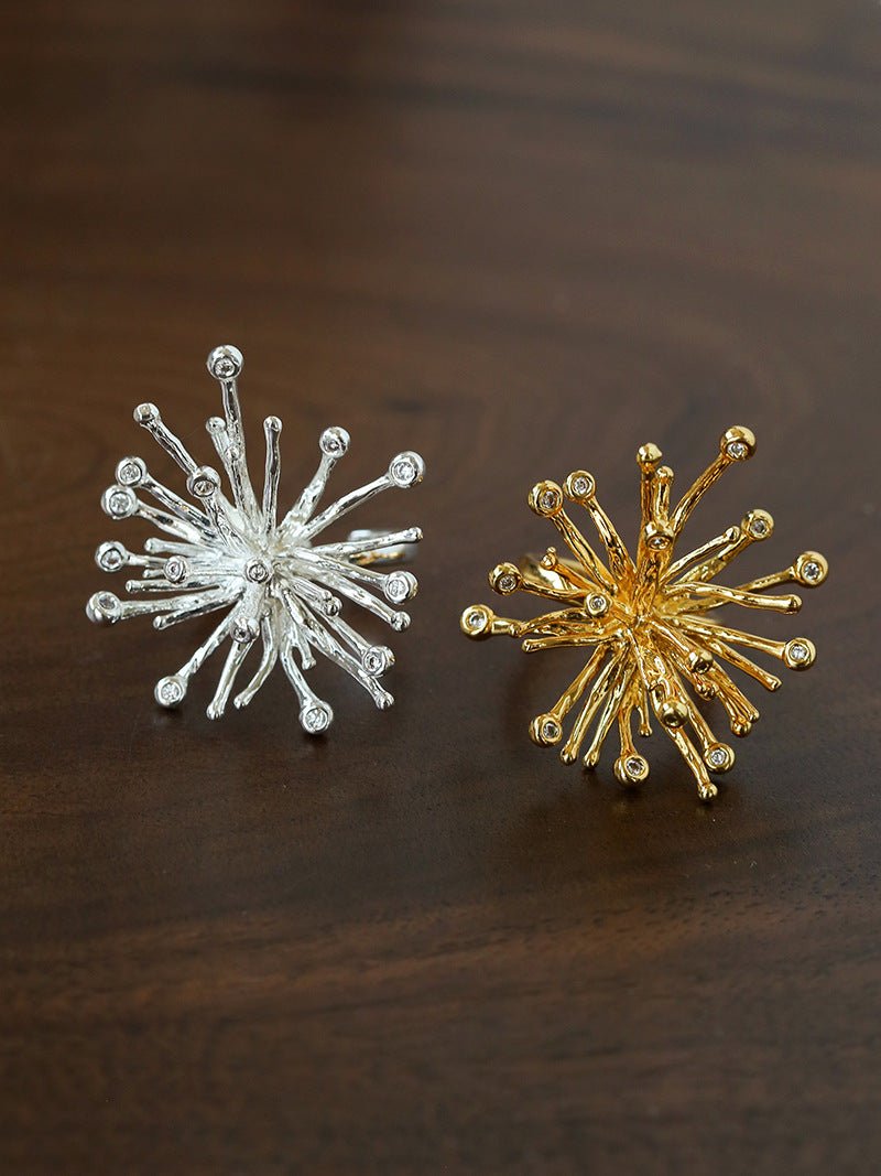 Celestial Firework Burst Open Ring - floysun