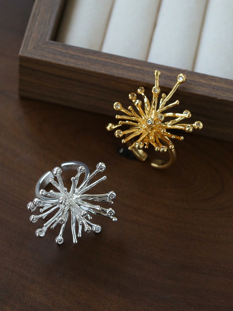 Celestial Firework Burst Open Ring - floysun