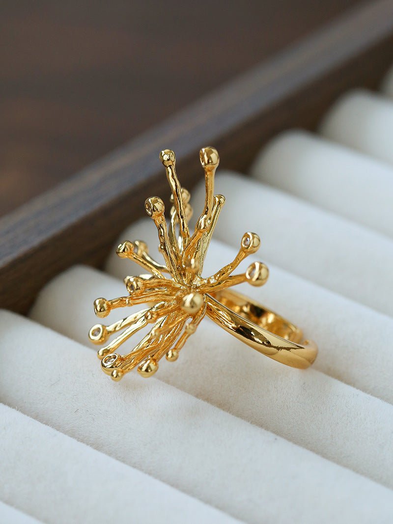 Celestial Firework Burst Open Ring - floysun