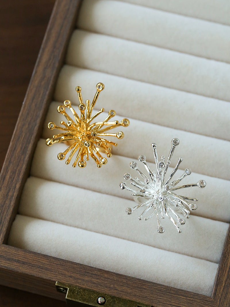 Celestial Firework Burst Open Ring - floysun