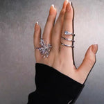 Celestial Firework Burst Open Ring - floysun