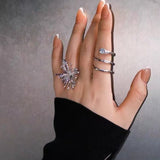 Celestial Firework Burst Open Ring - floysun