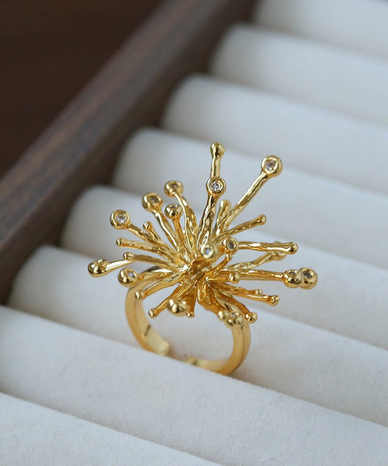 Celestial Firework Burst Open Ring - floysun