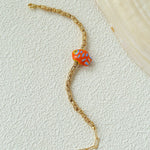 Ceramic Fish Lava Texture Gold Stack Bracelet - floysun