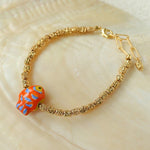 Ceramic Fish Lava Texture Gold Stack Bracelet - floysun