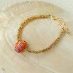 Ceramic Fish Lava Texture Gold Stack Bracelet - floysun