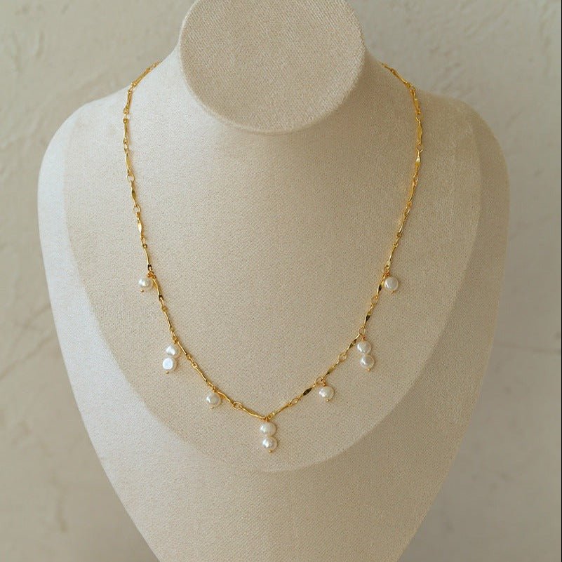 Chain Freshwater Pearl Necklace Type E