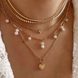 Chain Freshwater Pearl Necklace Type E