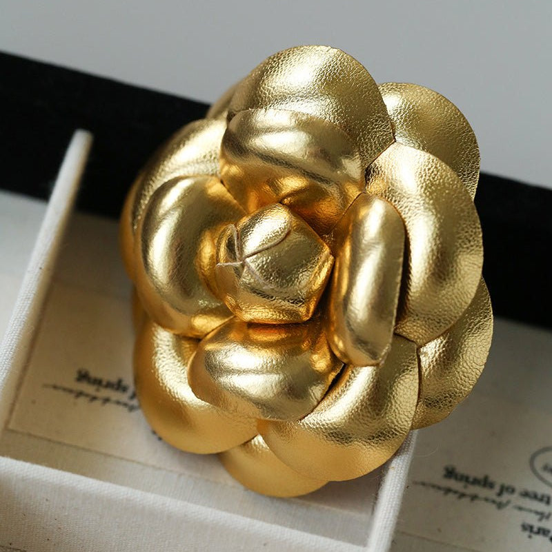 Chanel - Inspired Camellia Two - Way Brooch & Hair Clip - floysun