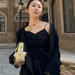 Chanel - Inspired Camellia Two - Way Brooch & Hair Clip - floysun