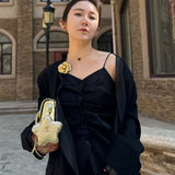 Chanel - Inspired Camellia Two - Way Brooch & Hair Clip - floysun