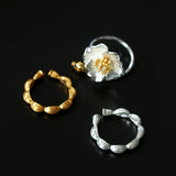 Chinese - Style 925 Silver Camellia Flower Open Ring - floysun