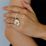 Chinese - Style 925 Silver Camellia Flower Open Ring - floysun