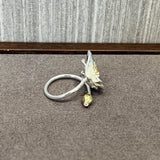 Chinese - Style 925 Silver Camellia Flower Open Ring - floysun