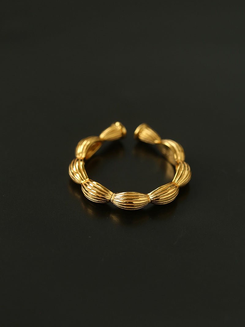 Chinese - Style 925 Silver Camellia Flower Open Ring - floysun