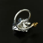 Chinese - Style 925 Silver Camellia Flower Open Ring - floysun