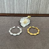 Chinese - Style 925 Silver Camellia Flower Open Ring - floysun