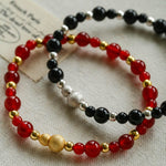 Chinese - Style Agate Gourd Bracelet – Red Agate / Black Agate - floysun