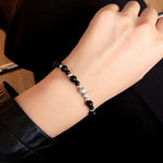 Chinese - Style Agate Gourd Bracelet – Red Agate / Black Agate - floysun
